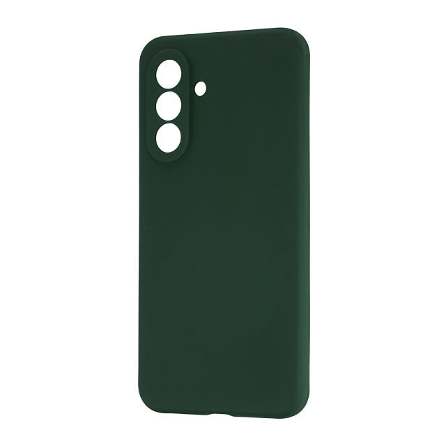 Чехол Silicone Case Samsung A36 (A366) Dark Green