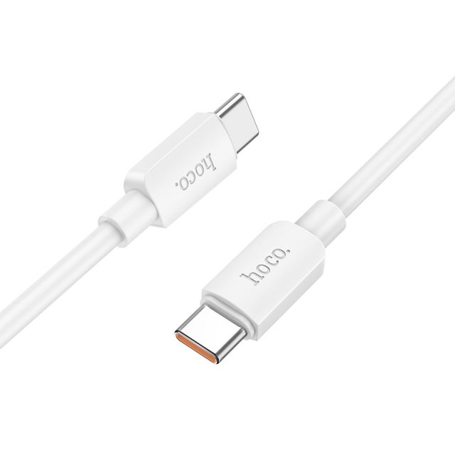 Кабель Hoco X96 Hyper 100W fast charging data cable Type-C to Type-C White