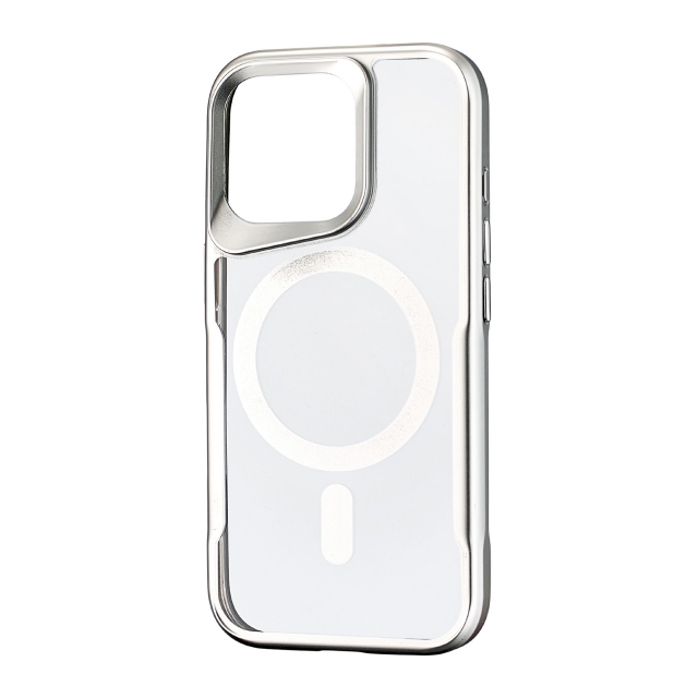 Чехол Metal Frame with MagSafe iPhone 16 Dark Silver 