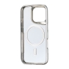 Чехол Metal Frame with MagSafe iPhone 16 Dark Silver 