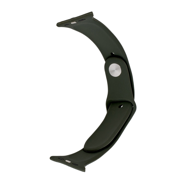 Ремешок Silicone Apple Watch 42/44/45/46/49 mm Dark Olive S (35) (34)