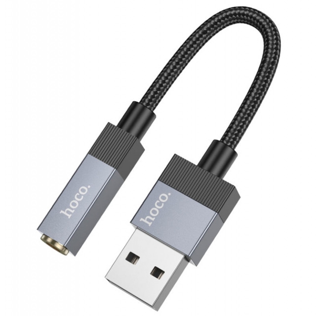 Адаптер Hoco UPA32D Clever audio converter USB to 3.5 Black (UPA32D)