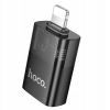 Адаптер Hoco UA36 iP male to USB female OTG transparent adapter Black