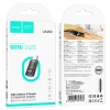 Адаптер Hoco UA36D Type-C male to iP female transparent adapter Black (UA36D)