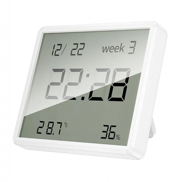 Гігрометр Hoco HX41 Indoor electronic clock with hygrothermometer White