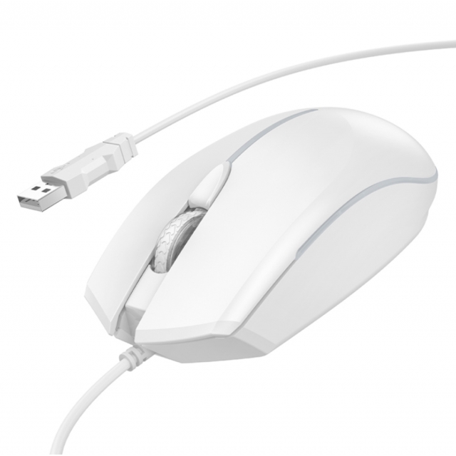 Комп'ютерна миша Hoco GM37 Wonderful gaming luminous wired mouse White