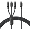 USB-хаб Baseus Square round 4 in 1 USB HUB Adapter(USB3.0 TO USB3.0*1+USB2.0*3) 1m Black (CAHUB-AY01