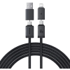 Кабель Baseus Versatile Two-for-Two Fast Charging Cable U+C to C+L 60W 2m Cosmic Black (P10383000121-02)