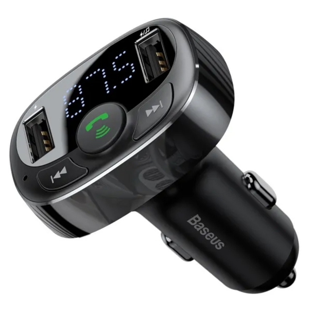 FM-трансмітер Baseus T Shaped S-09A Car Bluetooth MP3 Player (Standard Edition) Black
