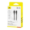 Кабель Baseus Silky Series Fast Charging Cable Type-C to iP 20W 1m Cluster Black