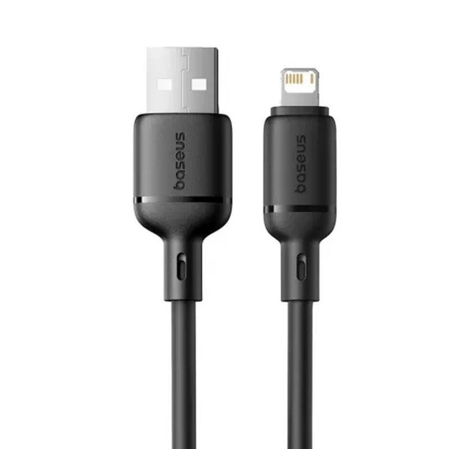 Кабель Baseus Silky Series Fast Charging Cable USB to iP 2.4A 1m Black
