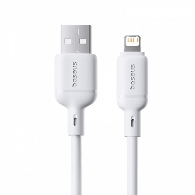 Кабель Baseus Silky Series Fast Charging Cable USB to iP 2.4A 1m White