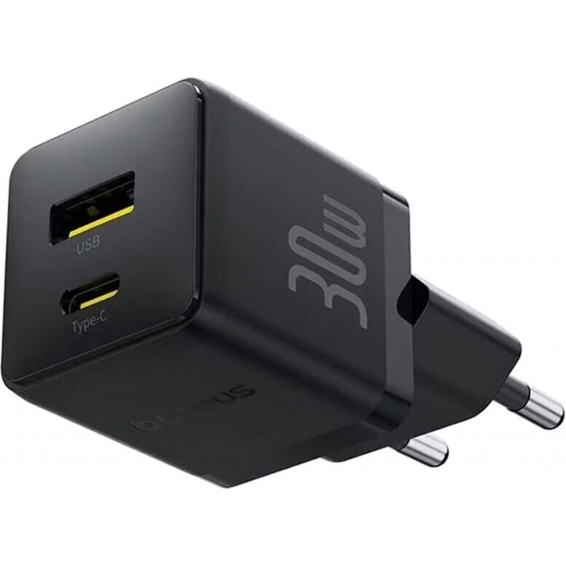 МЗП Baseus Palm Fast Charger C+U 30W EU Black