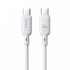 Кабель Baseus Silky Series Fast Charging Cable Type-C to Type-C 100W 1m White