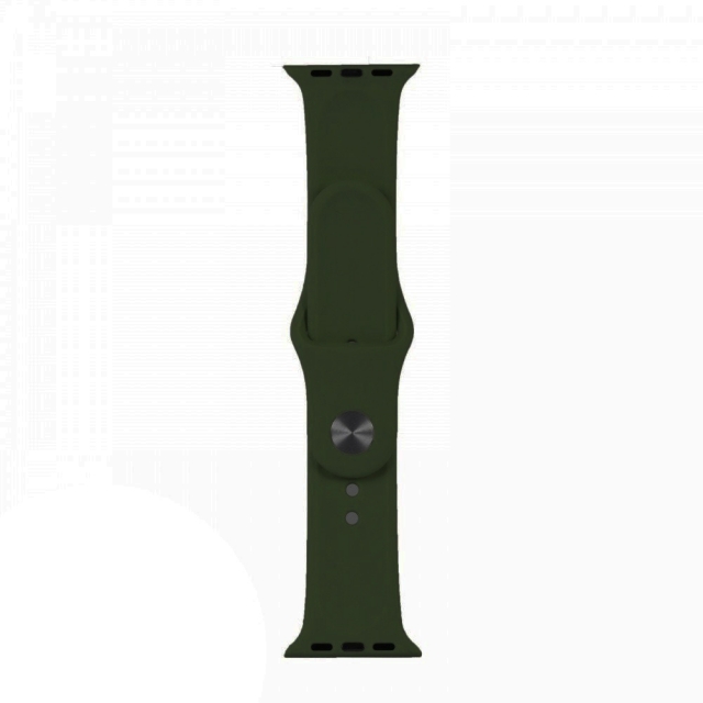 Ремешок Silicone Apple Watch 38/40/41 mm Dark Olive S 