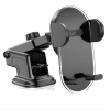 Холдер Hoco H3 Shiny press type car holder (center console) dark night Black (Уценка) (H3)