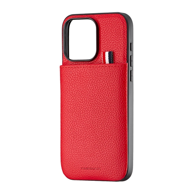 Чохол Jinduka Leather Pocket iPhone 15 Pro Max Red