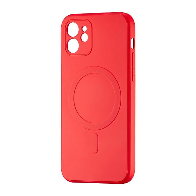 Чехол TPU with MagSafe Protected Camera iPhone 12 Red