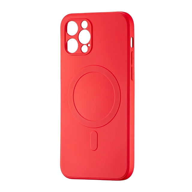 Чехол TPU with MagSafe Protected Camera iPhone 12 Pro Red