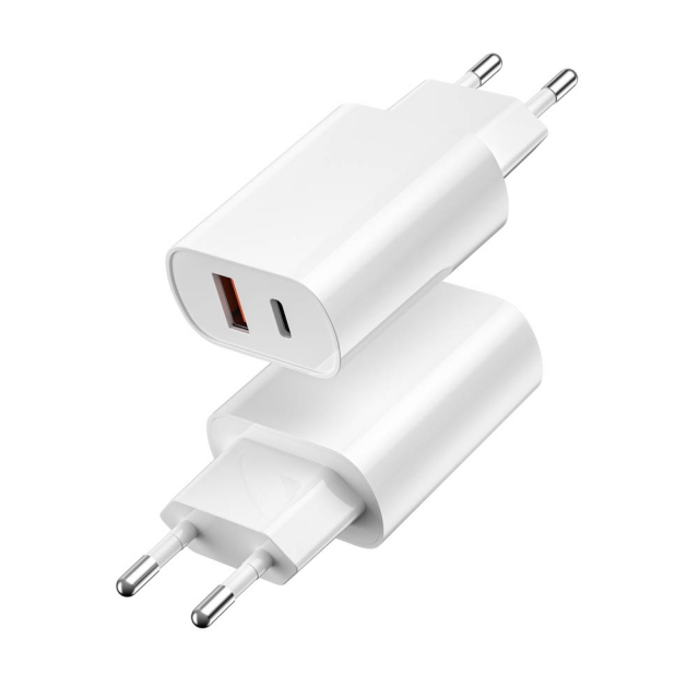 СЗУ WIWU Wi-U002 Type C PD+QC Charger EU Plug White (Wi-U002)