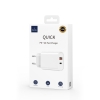 СЗУ WIWU Wi-U002 Type C PD+QC Charger EU Plug White (Wi-U002)