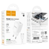 СЗУ Hoco C146A Charm single port PD20W charger set(Type-C to iP)(EU) White (C146A)