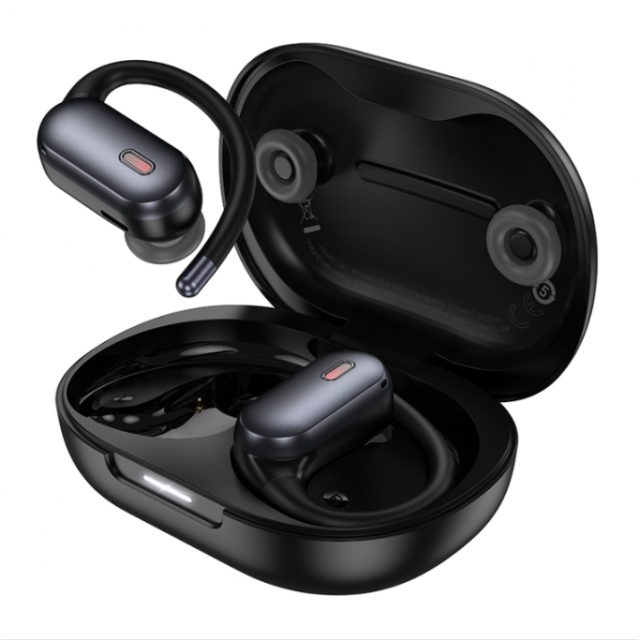 Навушники Bluetooth Hoco EA7 Suerte ANC+ENC open true wireless BT headset Black