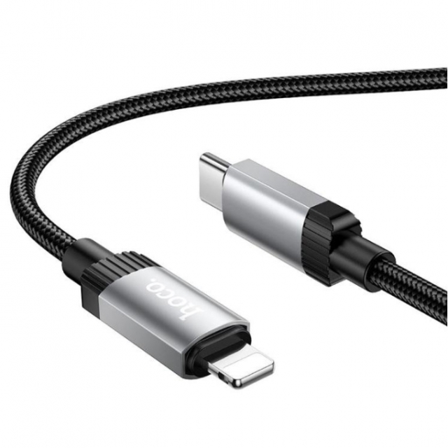 Кабель Hoco X117 Star PD27W charging data cable iP Black