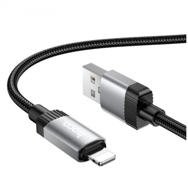 Кабель Hoco X117 Star charging data cable iP Black