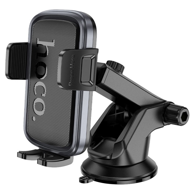 Холдер Hoco H79 Vista push-type car holder(center console) Black (H79)