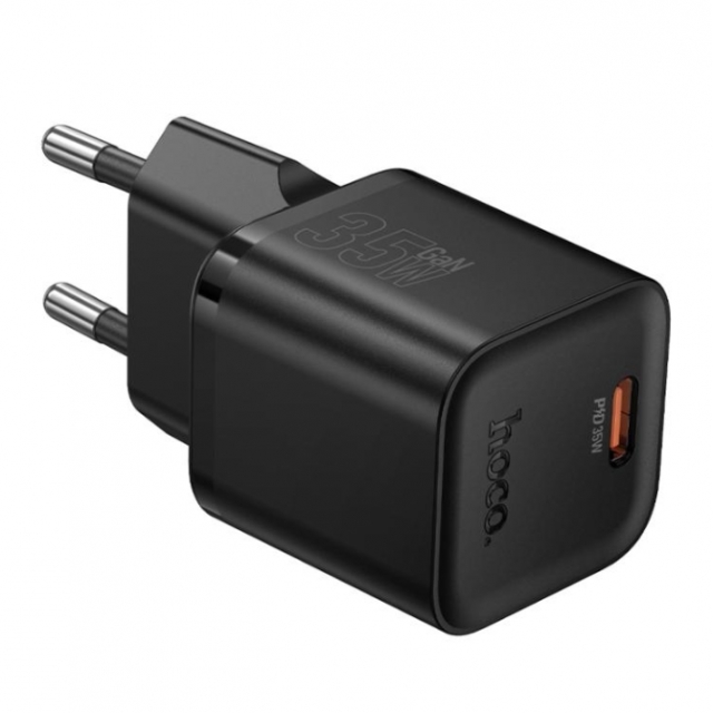 СЗУ Hoco N66 Ingenious single port PD35W charger(EU) Black (N66)