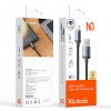 Кабель McDodo USB-A to USB-C Cable with Charging Light 1m Black (CA-3960)