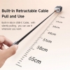 СЗУ McDodo 40W 1C+1A Digital Display GaN Charger Built-in 65cm retractable USB-C Cable(EU) Black (CH-4281)