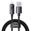 Кабель McDodo Horizontal LED Display USB-A to Lightning Data Cable 1.2m CA-6490 Black (CA-6490)