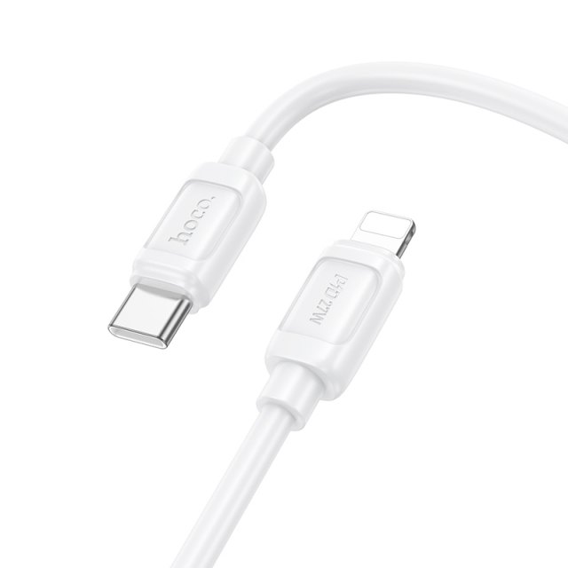Кабель Hoco X115 Surpass PD27W fast charging data cable iP White
