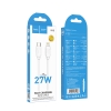 Кабель Hoco X115 Surpass PD27W fast charging data cable iP White