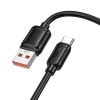 Кабель Hoco X115 Surpass 100W fast charging data cable Type-C Black