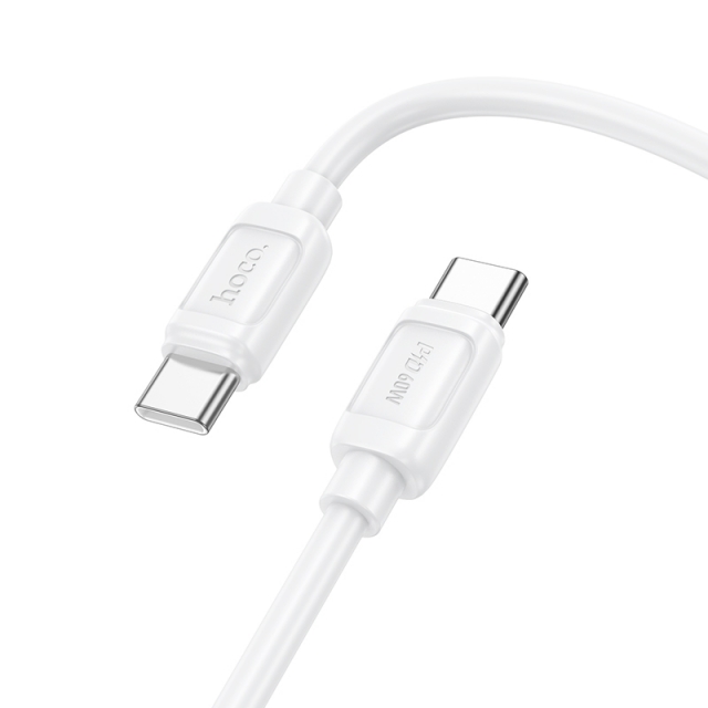 Кабель Hoco X115 Surpass 60W charging data cable Type-C to Type-C White