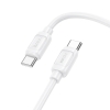 Кабель Hoco X115 Surpass 60W charging data cable Type-C to Type-C White