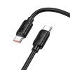 Кабель Hoco X115 Surpass 240W fast charging data cable Type-C to Type-C Black
