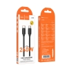 Кабель Hoco X115 Surpass 240W fast charging data cable Type-C to Type-C Black