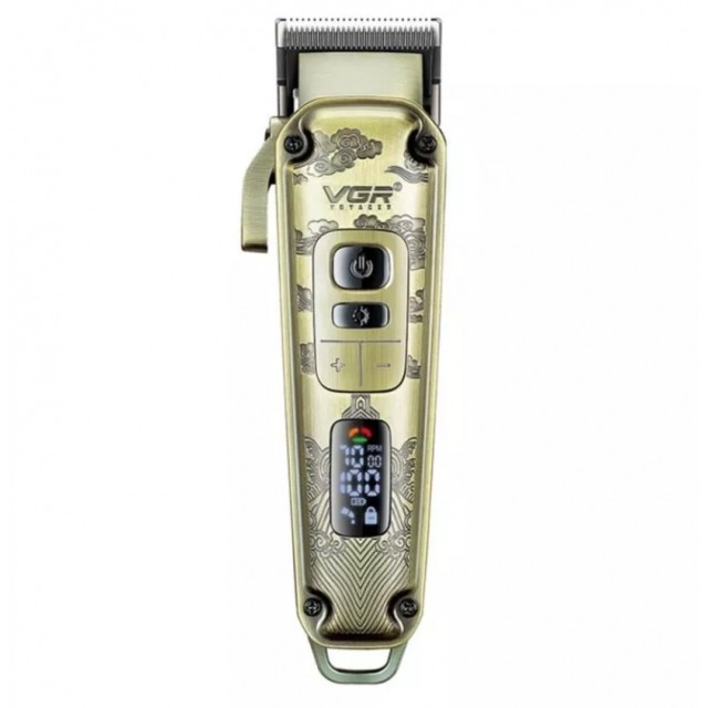 Машинка для стрижки VGR V-005, 8 насадок, Gold (10474)