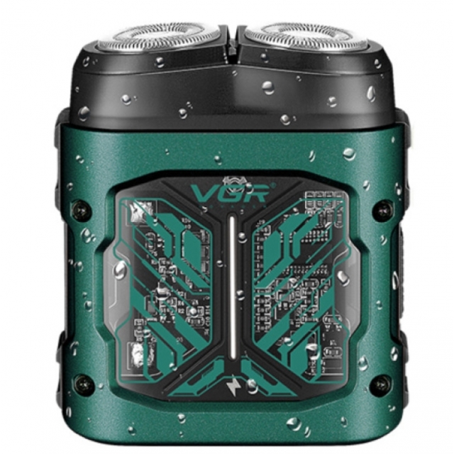Электробритва VGR V-344, IPX6, Green (11304)