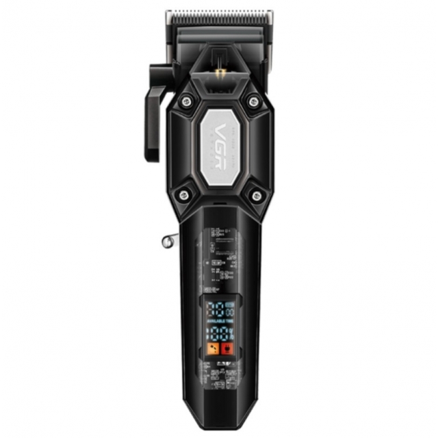 Машинка для стрижки (clipper) VGR V-600, 6 насадок, LED display, Black (9094)