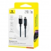 Кабель Baseus Lit Button-Control Fast Charging Data Cable USB-A to iP 2.4A 1m Black