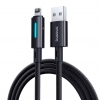 Кабель Baseus Lit Button-Control Fast Charging Data Cable USB-A to iP 2.4A 2m Black