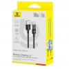 Кабель Baseus Display 2 Fast Charging Data Cable USB-A to USB-C 100W 2m Black