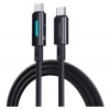 Кабель Baseus Lit Button-Control Fast Charging Data Cable USB-C to USB-C 100W 2m Black (P10379002121-01)