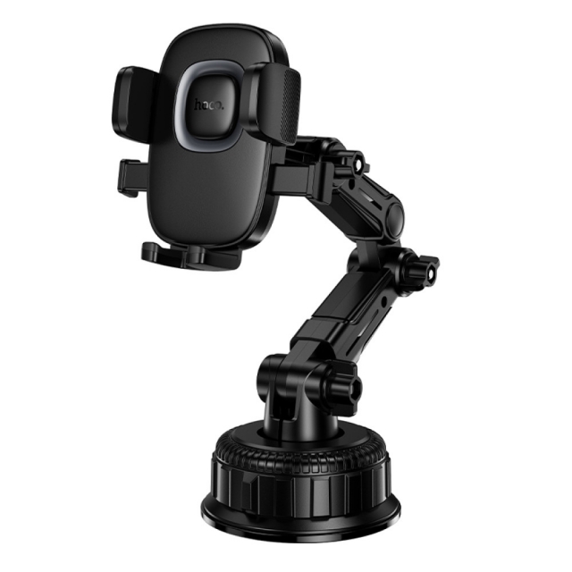 Холдер Hoco H89 Crown large suction cup car holder(center console) Black Metal Gray (H89)