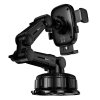 Холдер Hoco H89 Crown large suction cup car holder(center console) Black Metal Gray
